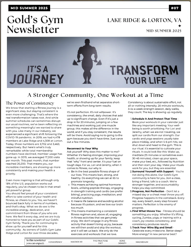 Gold’s Lake Ridge and Lorton Newsletter - July